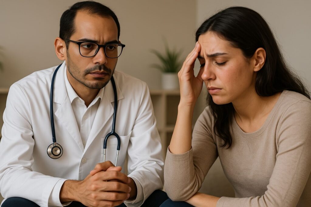 Medico foto enxaq